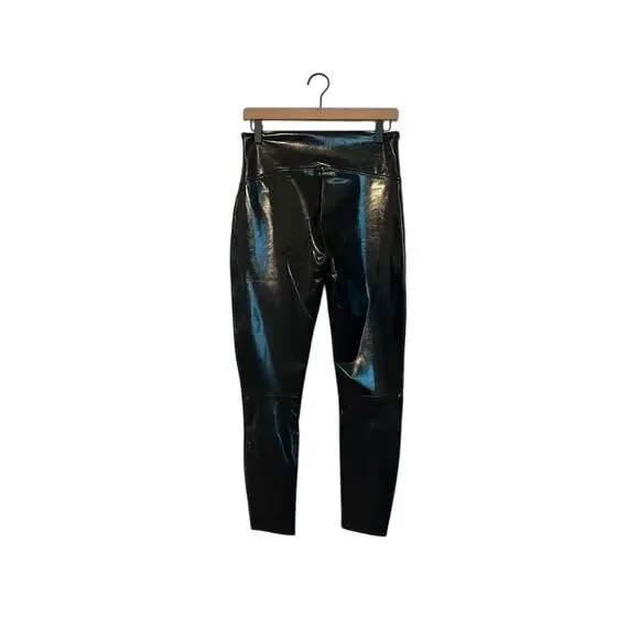 NWT SPANX Women's Faux Patent Leather Leggings - Picture 4 of 5